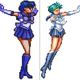 Illustration for article titled The Sailor Scouts Don't Look Half Bad as Retro Game Sprites